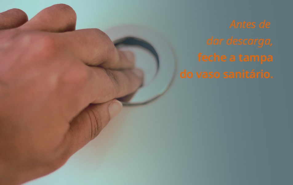 Este vídeo mostra o que acontece  quando a tampa  fica levantada.  Proteja-se e cuide  do  próximo.