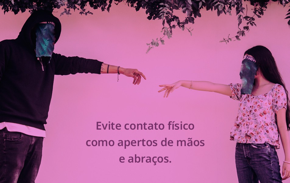 Demonstre afeto e apreço de outras maneiras, como a reverência, a saudação com as próprias mãos espalmadas, ou acene a distância.