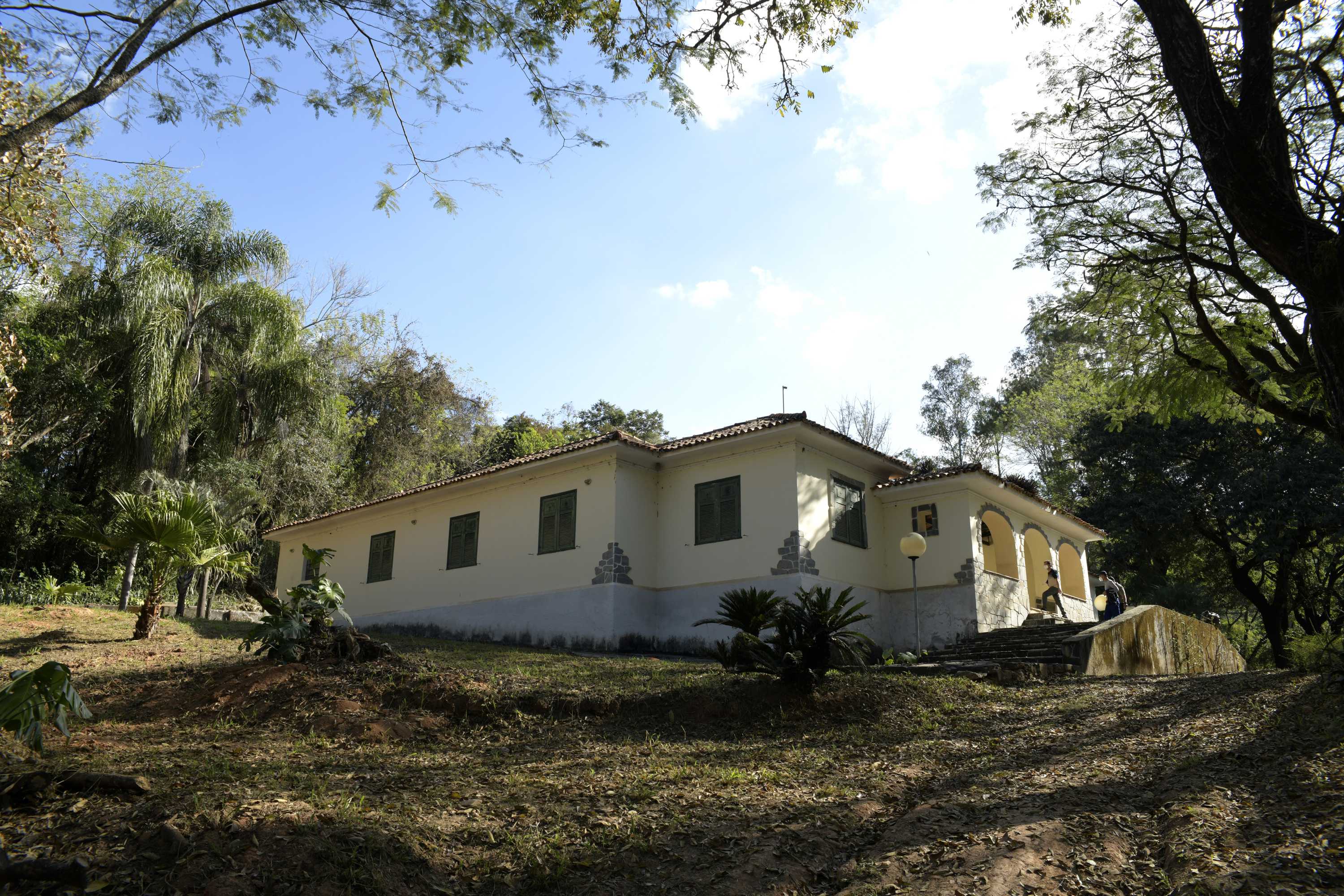 Vista da casa onde o médium Chico Xavier trabalhou durante 25 anos