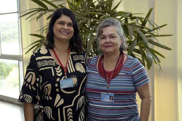 Maria Inês Senna (à direita) e Rúbia Maria Inês Senna (à direita) e Rúbia