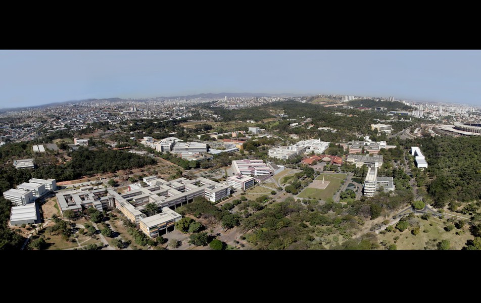 Vista aérea do campus Pampulha